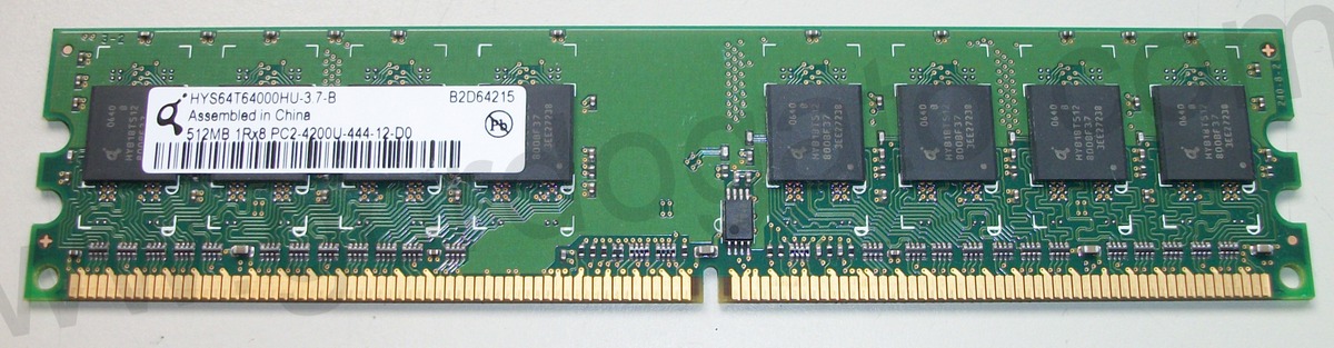 Qimonda 512MB PC2-4200 RAM Memory Module