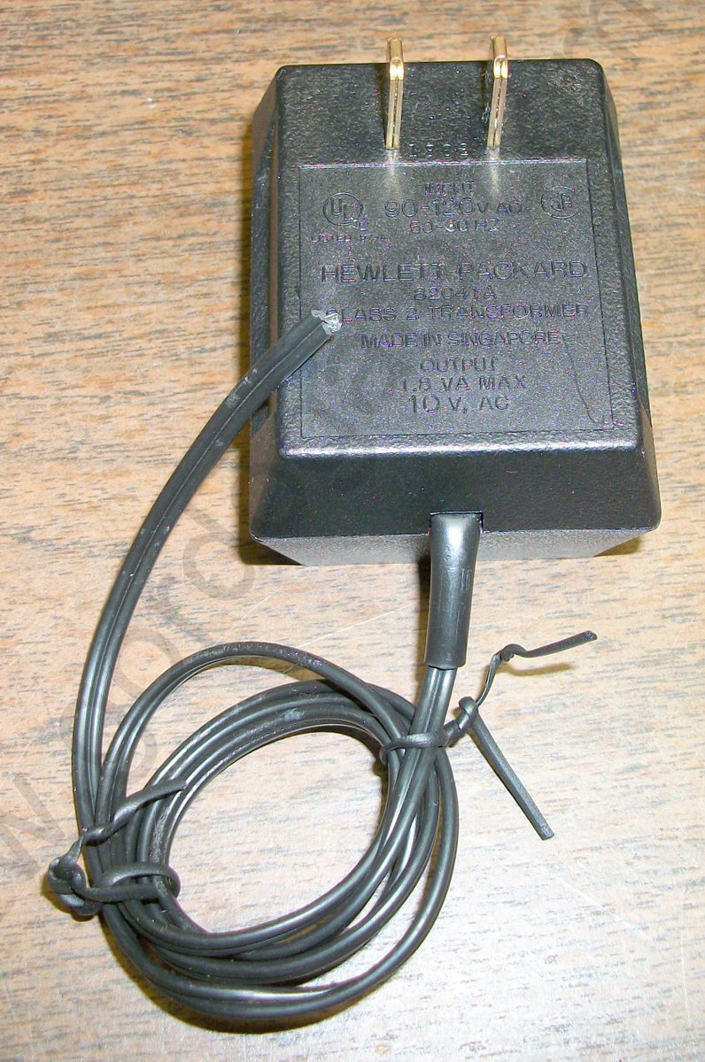 HP Vintage Calculator AC Adapter - missing plug