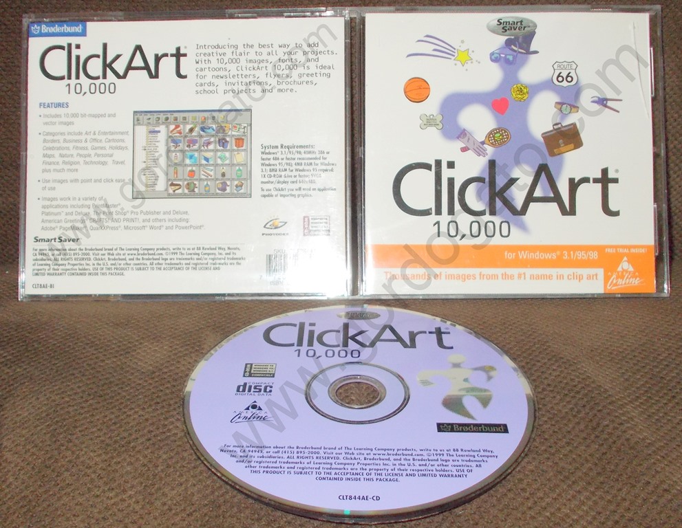 Broderbund ClickArt 10,000 for Windows 3.1/95/98