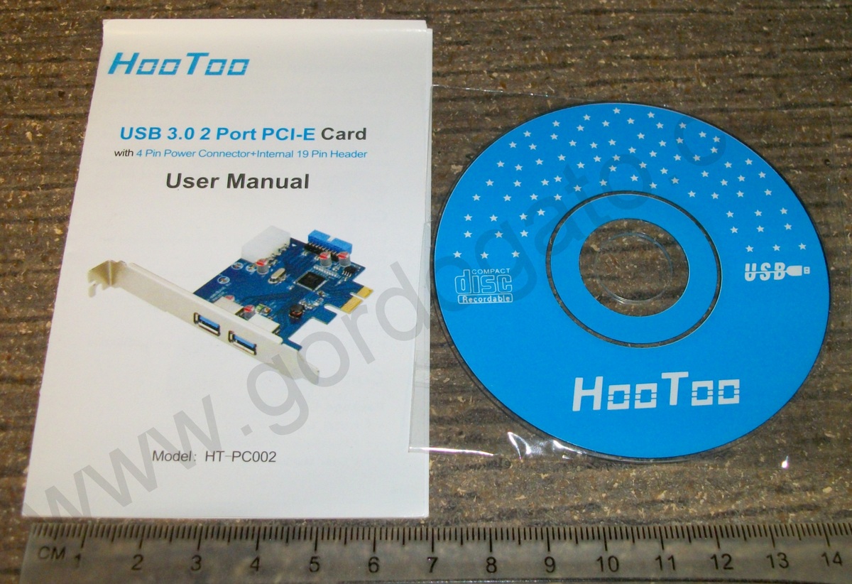 HooToo HT-PC002 USB 3.0 PCIe Card User Manual & Driver CD