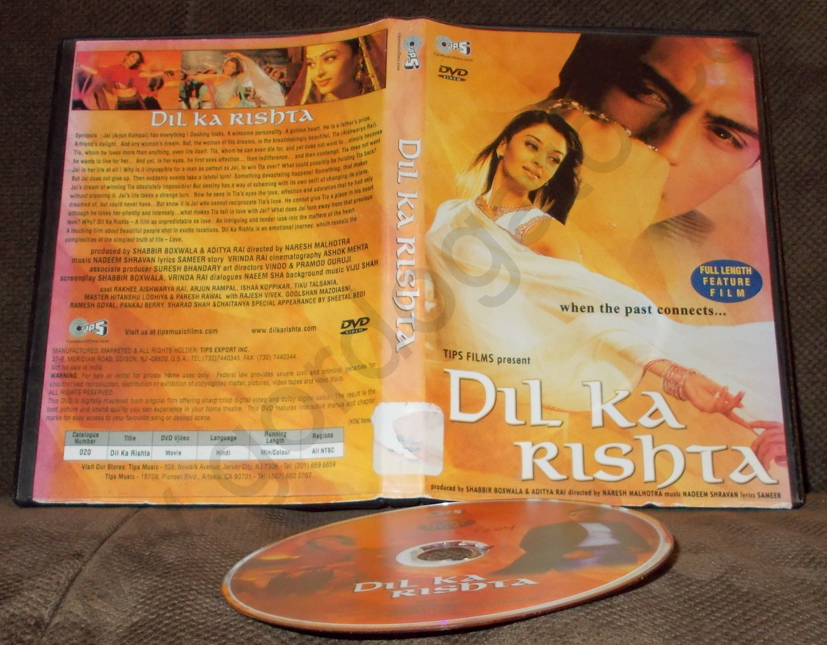 Dil Ka Rishta Bollywood India DVD - All Region NTSC