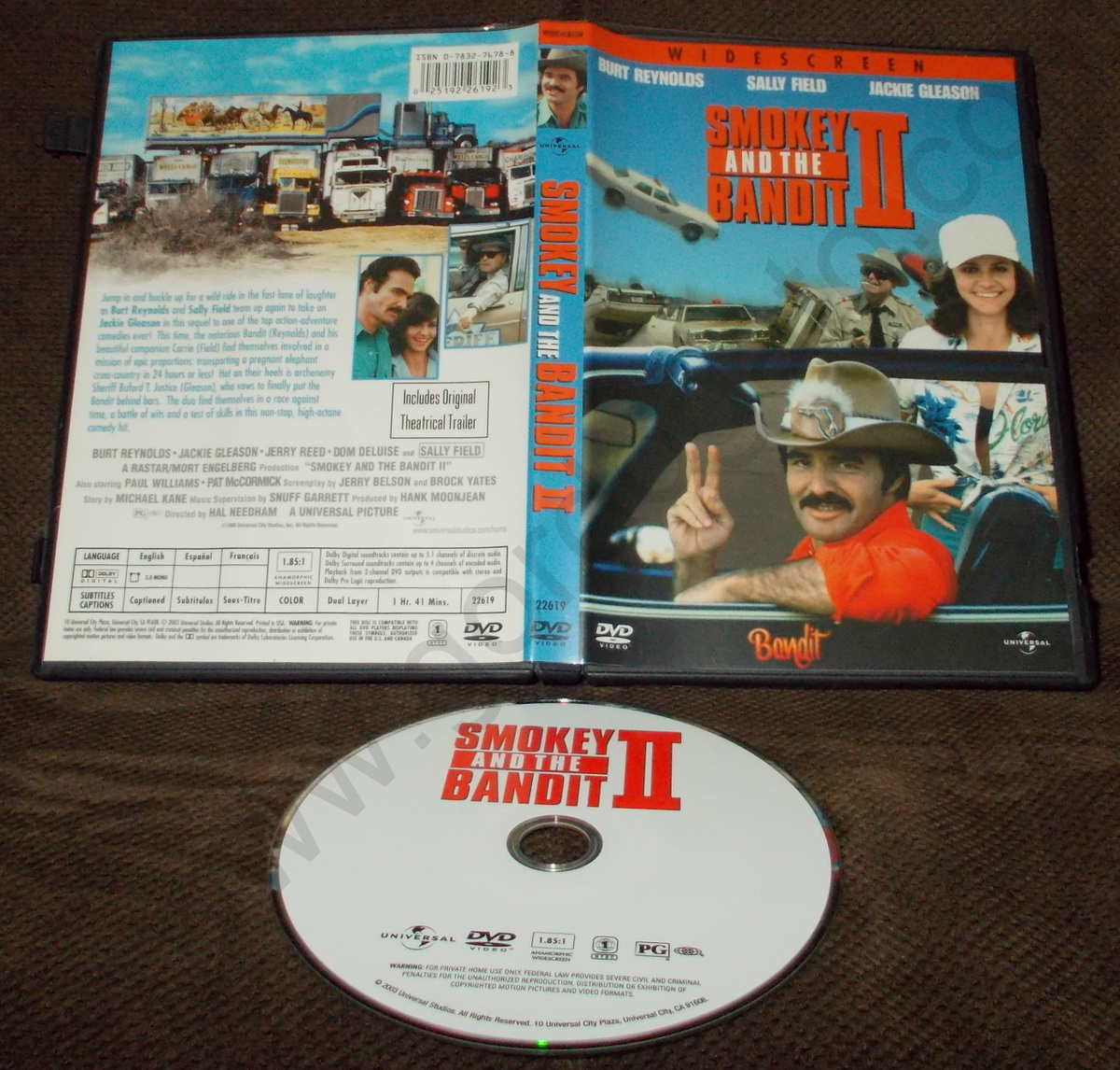 Smokey and the Bandit II 2 (DVD, 2003) Burt Reynolds, Sally Fiel