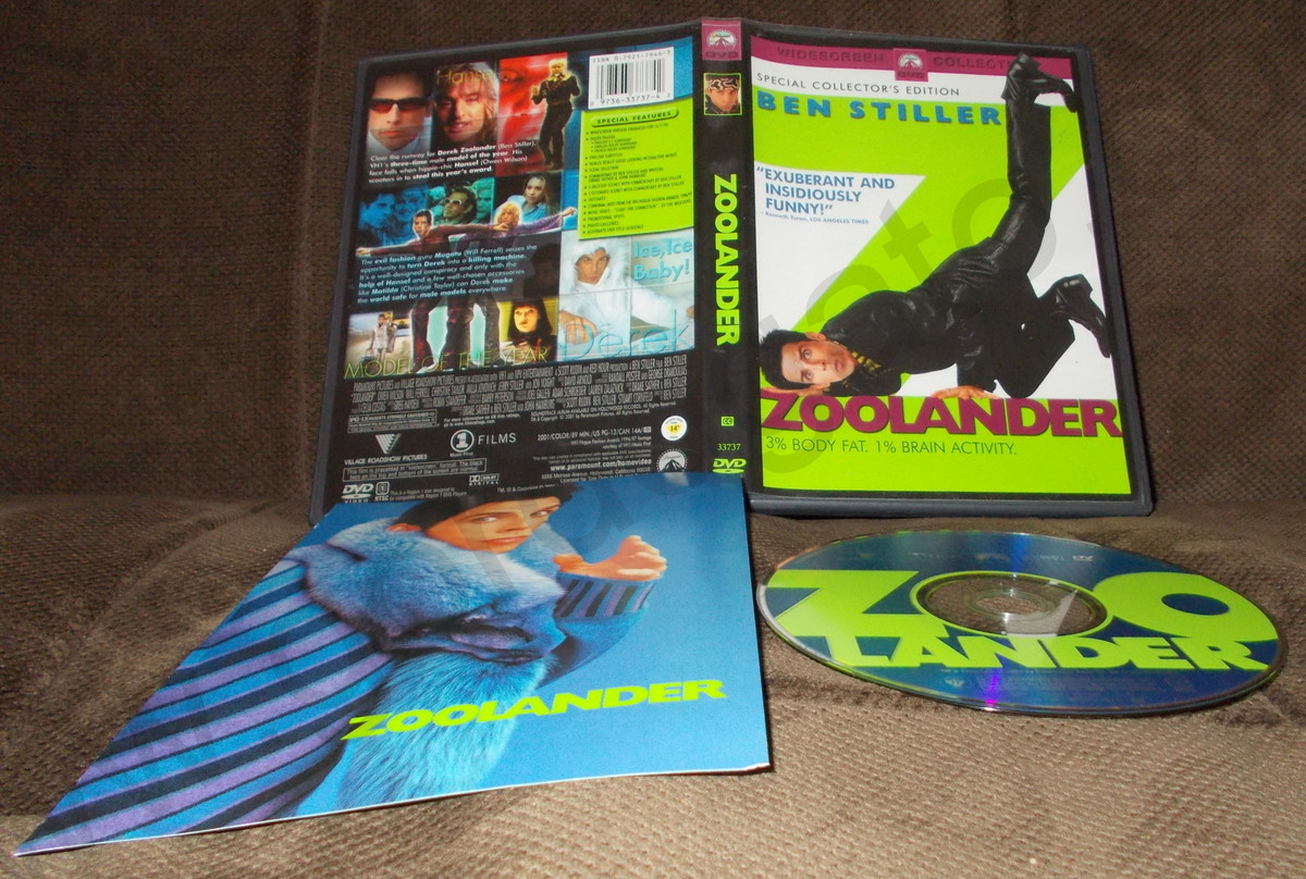 Zoolander (DVD 2002) Ben Stiller, Will Ferrell, Owen Wilson, Chr