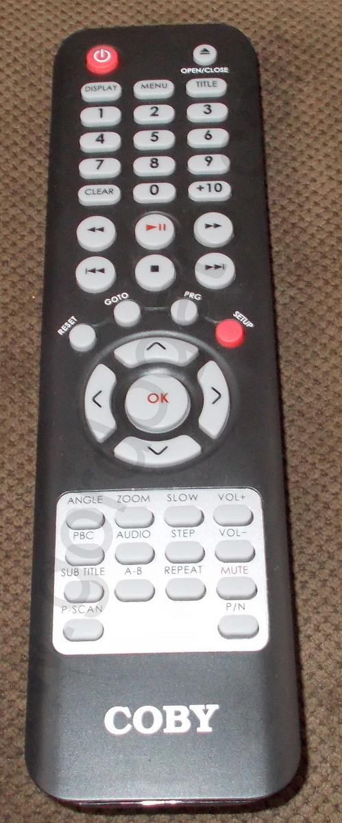 Coby Electronics KT-6048 DVD Remote Control