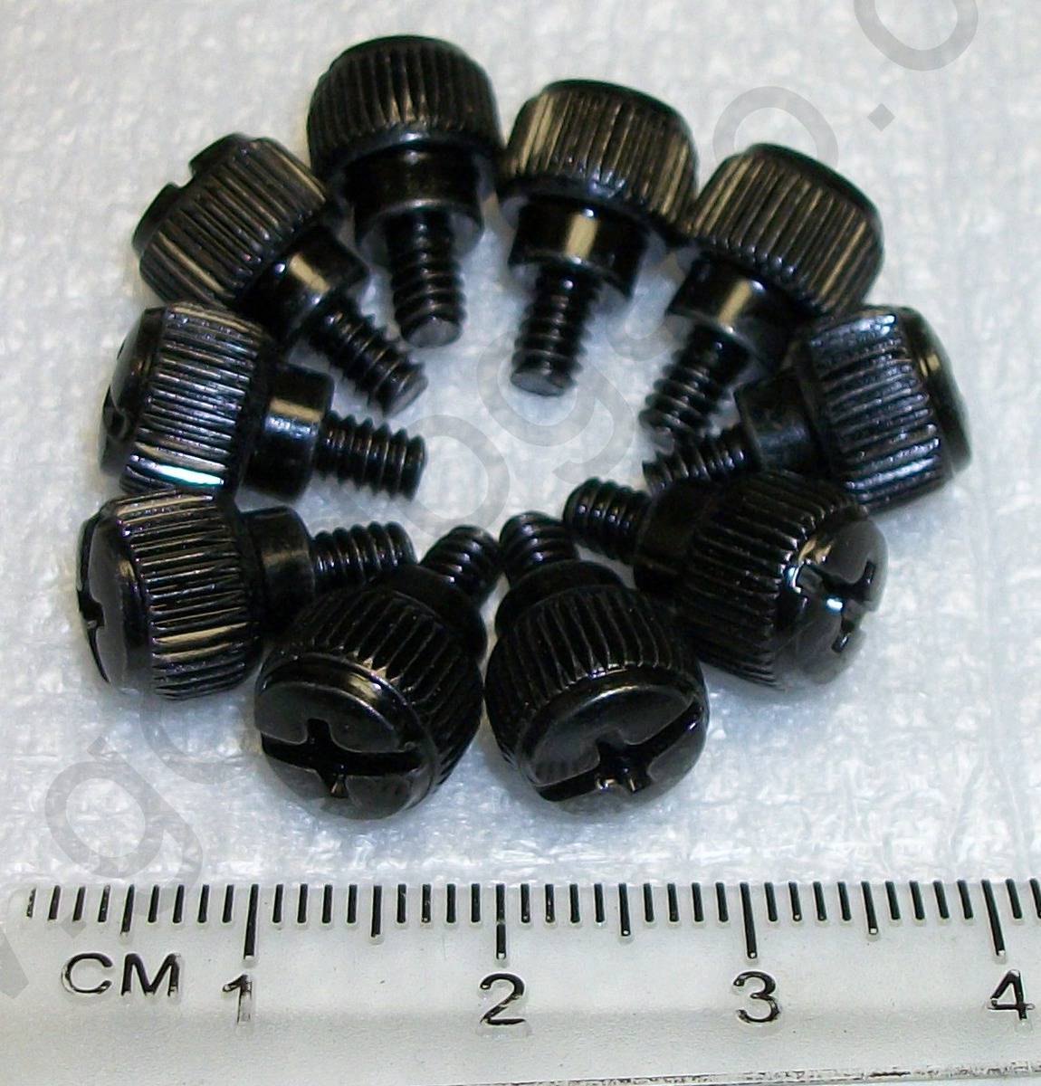 Lot of 10 #6-32 x 6mm Black Thumb Screws for PC Computer Case