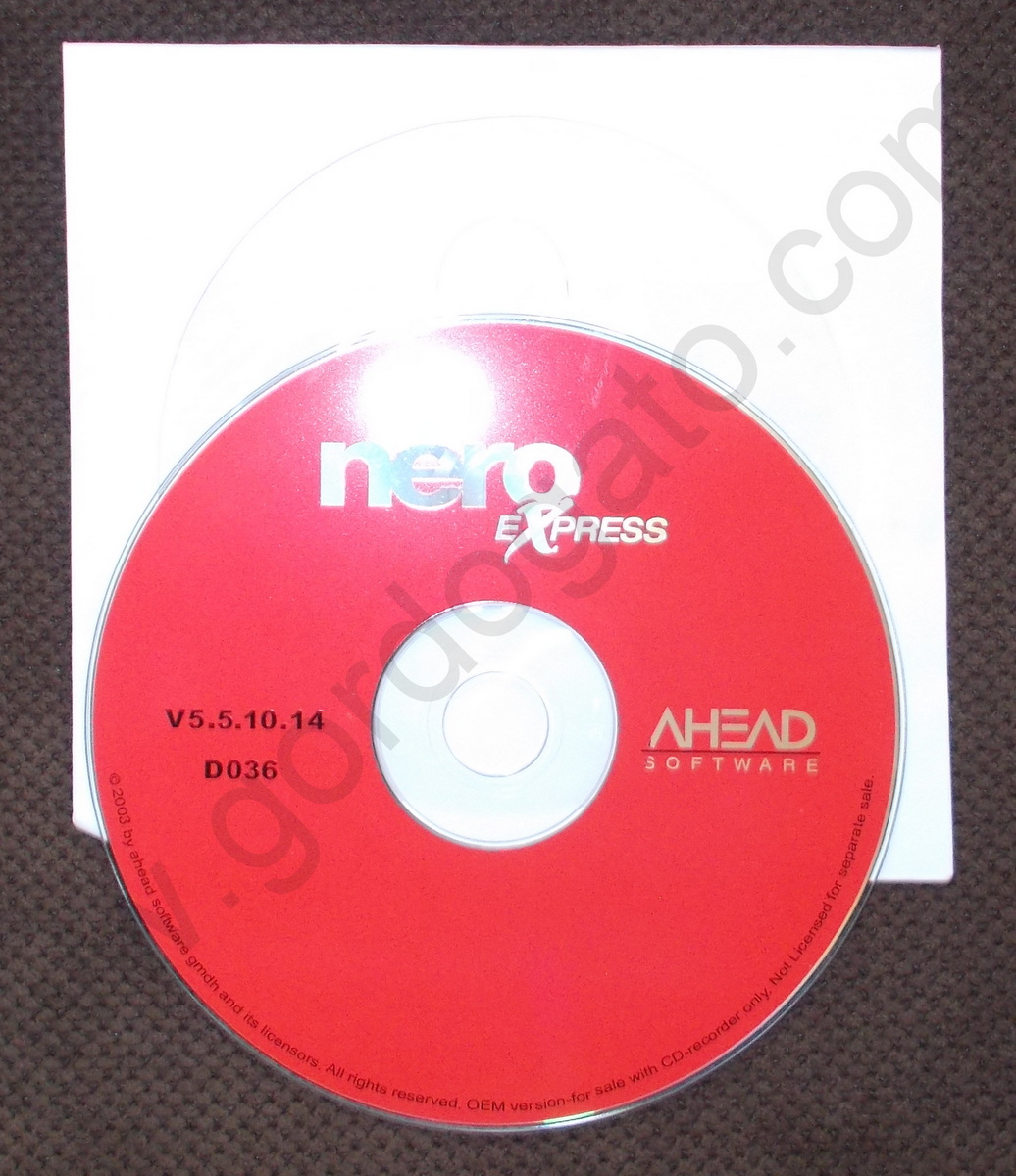 Nero Express 5.5.10.14 Old CD Burning Software 2003