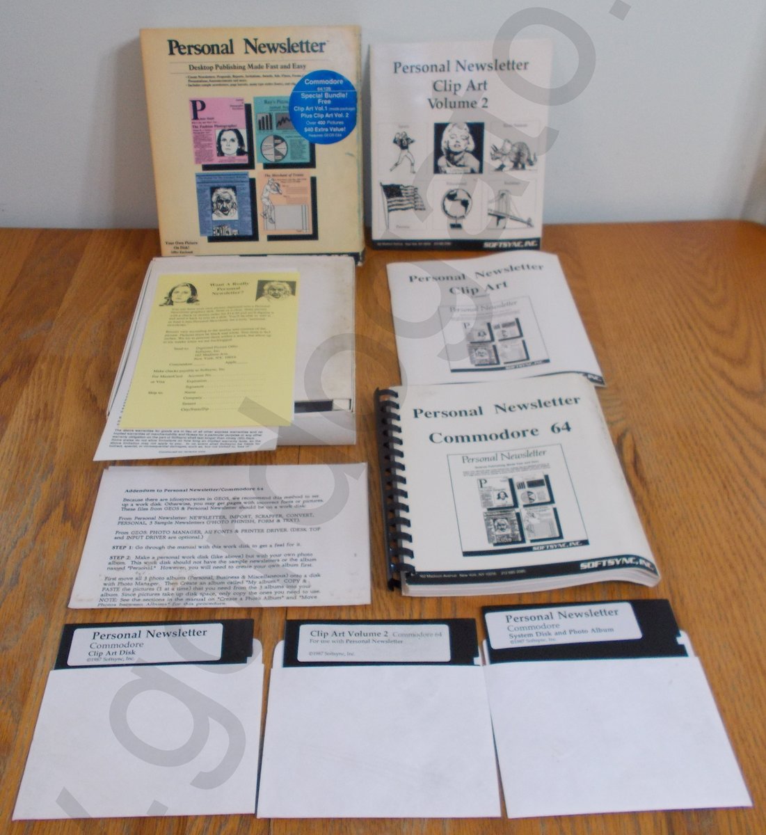 Personal Newsletter Desktop Publishing for Commodore 64/128 on F