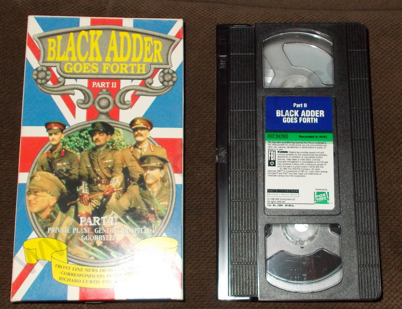 Black Adder Goes Forth - Pt. 2 (VHS, 1992)