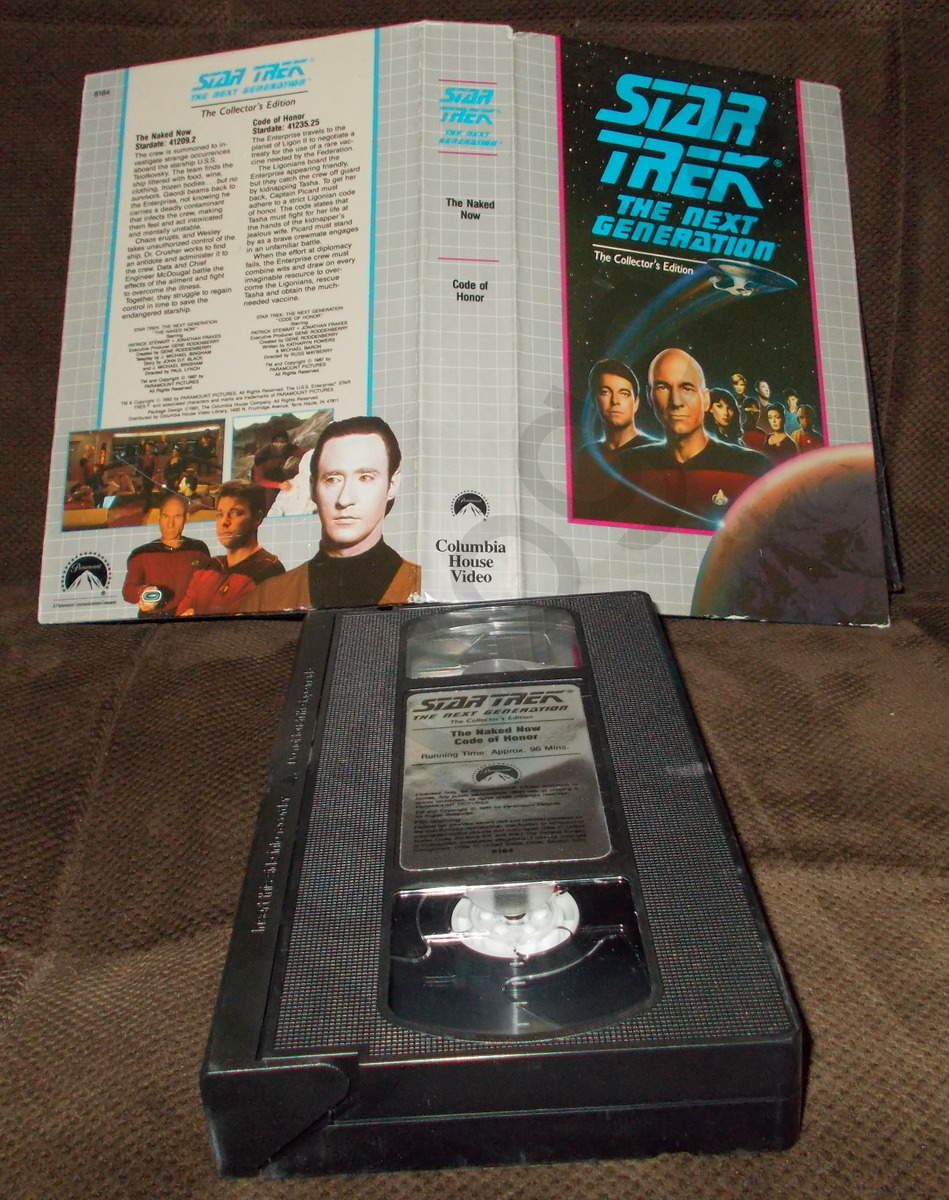 Star Trek The Next Generation Naked Now, Code of Honor (VHS, 199