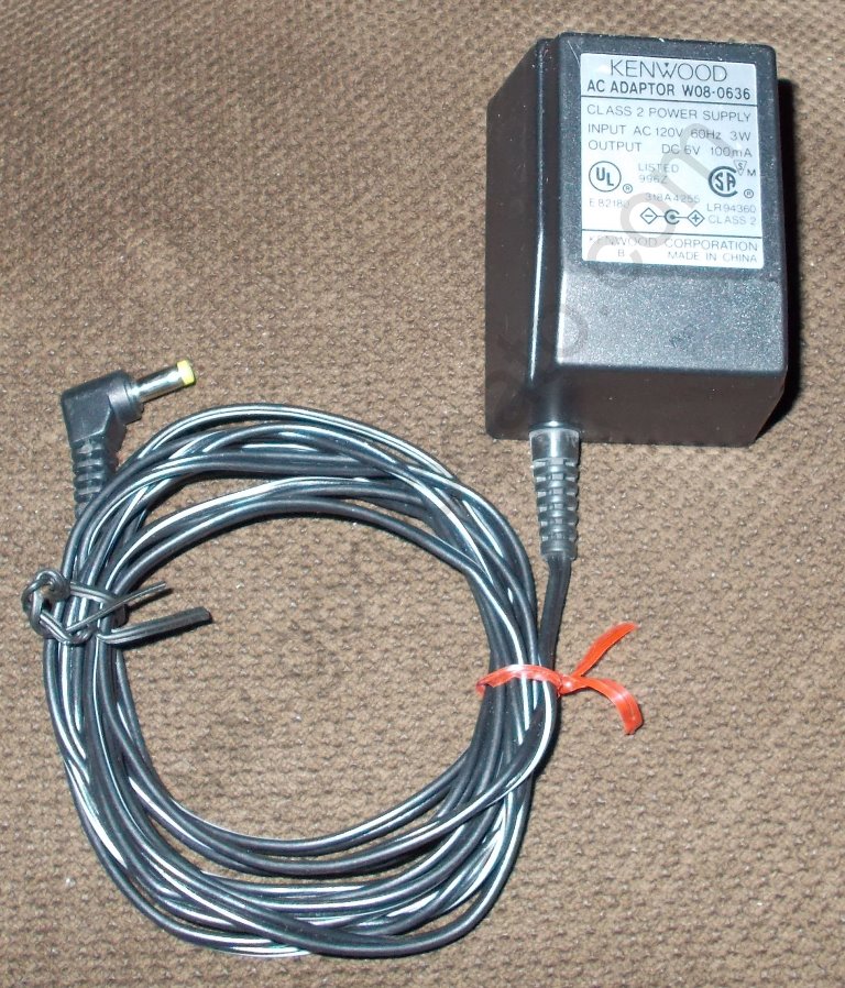 Kenwood AC Adapter Power Supply W08-0636 DC 6V