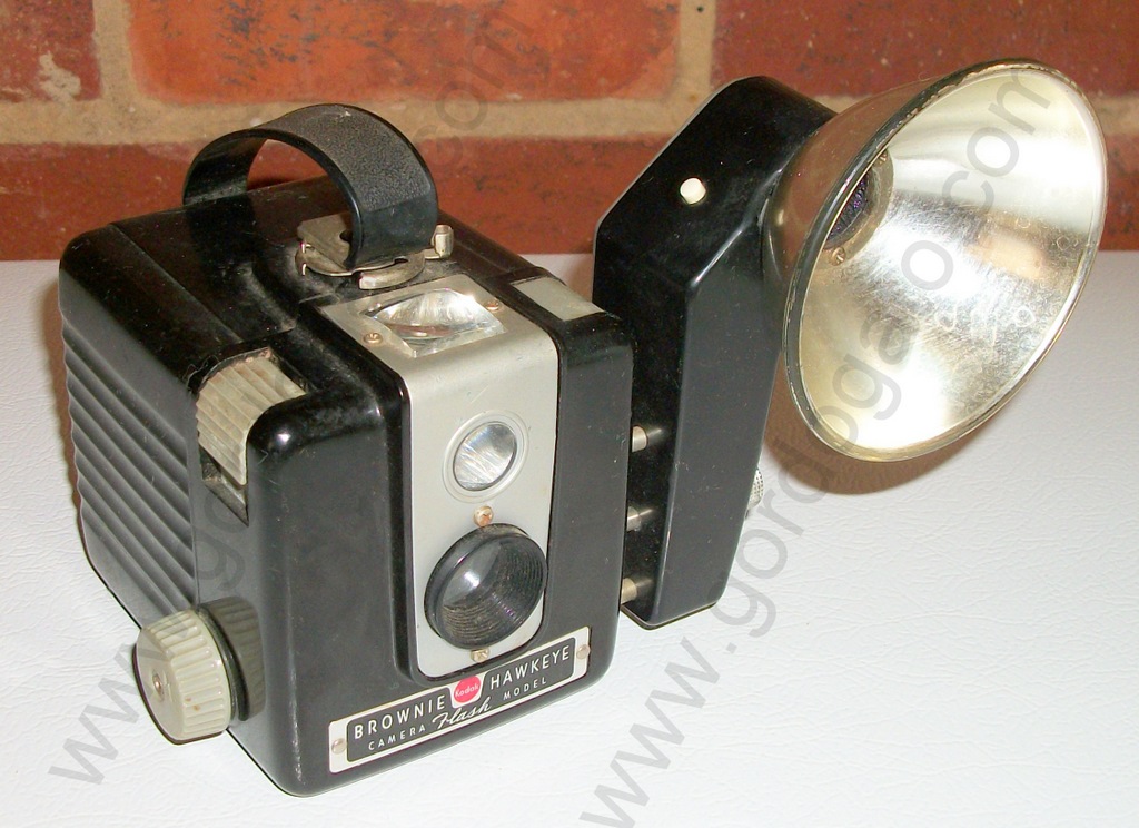 Kodak Brownie Hawkeye Flash Model Film Camera