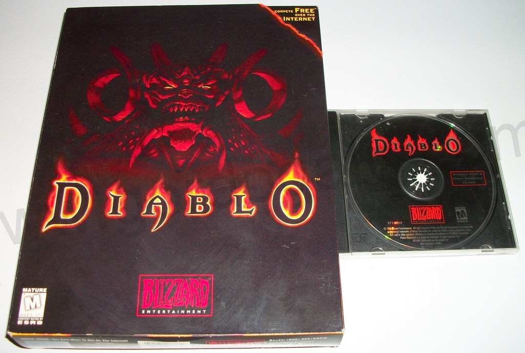 Diablo Game for PC Box & CD - 1998