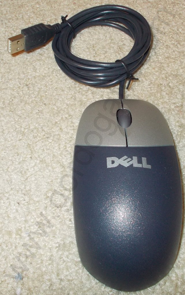 Dell 0C8639 2-button Optical USB Black Scroll Mouse M-UVDEL1