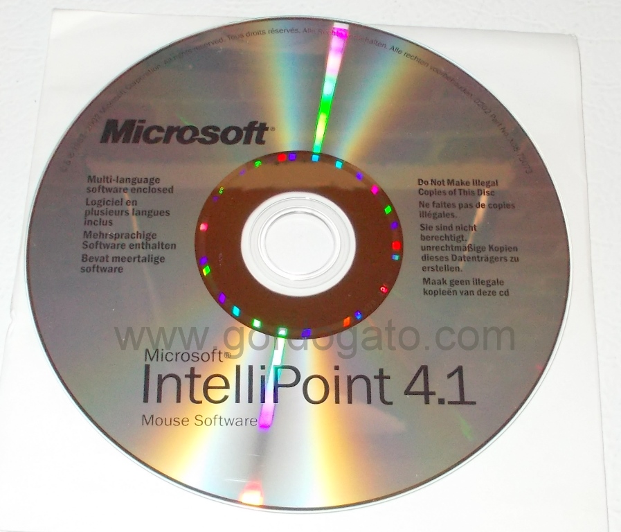 Microsoft IntelliPoint 4.1 Mouse Software (2002)