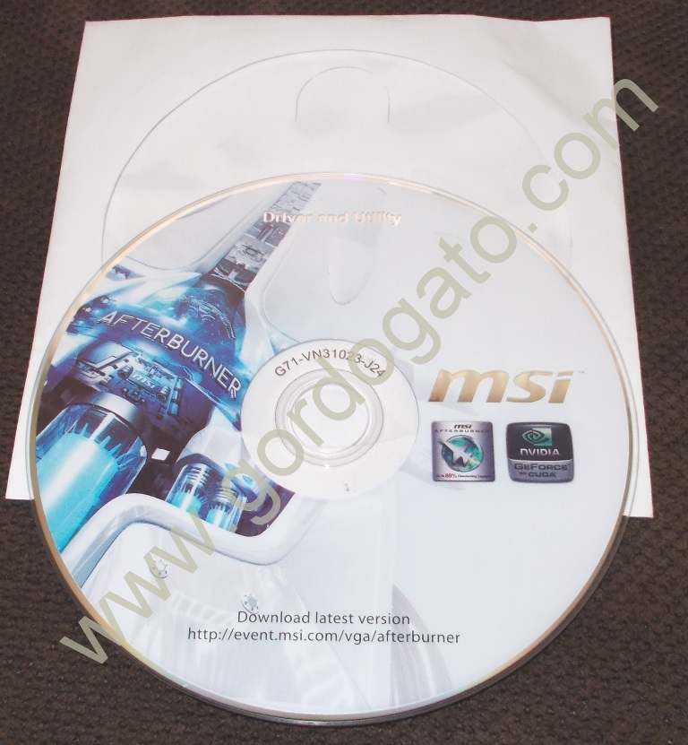 MSI MS-Starforce Nvidia Graphics Driver CD Disc
