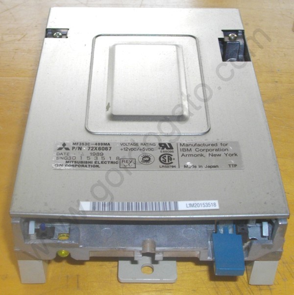 IBM Mitsubishi 72X6067 720K Internal Floppy Drive w/ sled