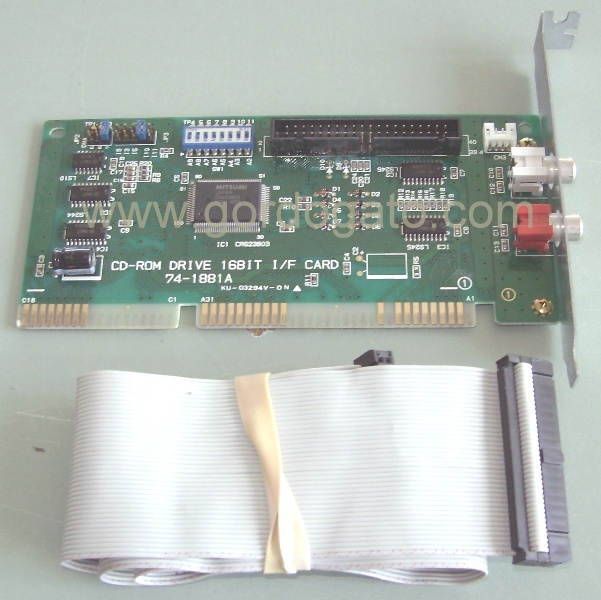 Mitsumi CD-ROM 16-bit ISA Interface Card Controller 74-188A