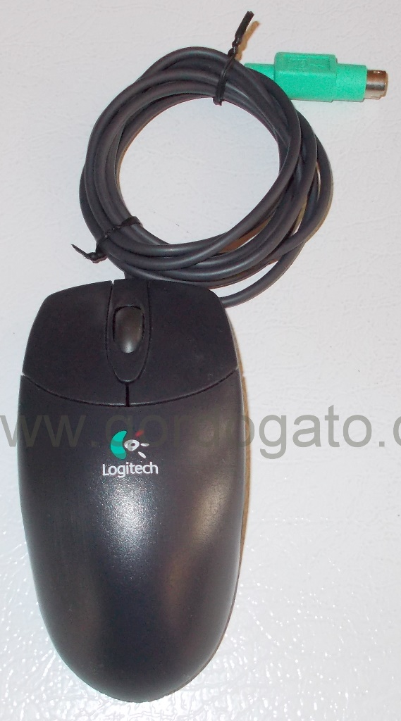 Logitech Black M-S48a PS2 Wheel Mouse