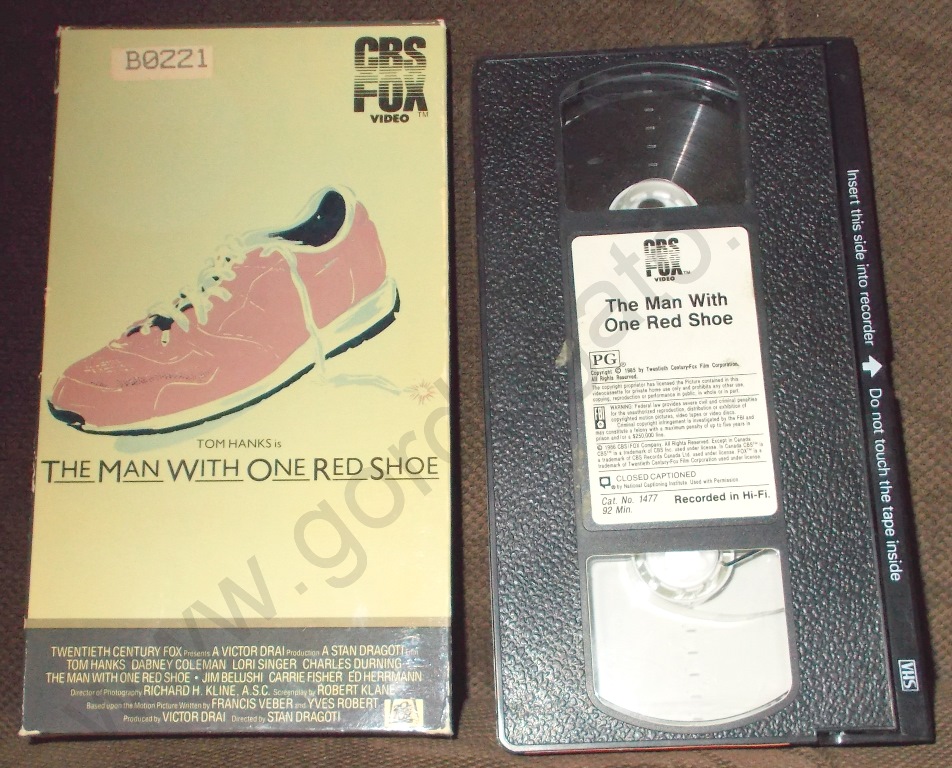 The Man With One Red Shoe (Tom Hanks, VHS 1986)