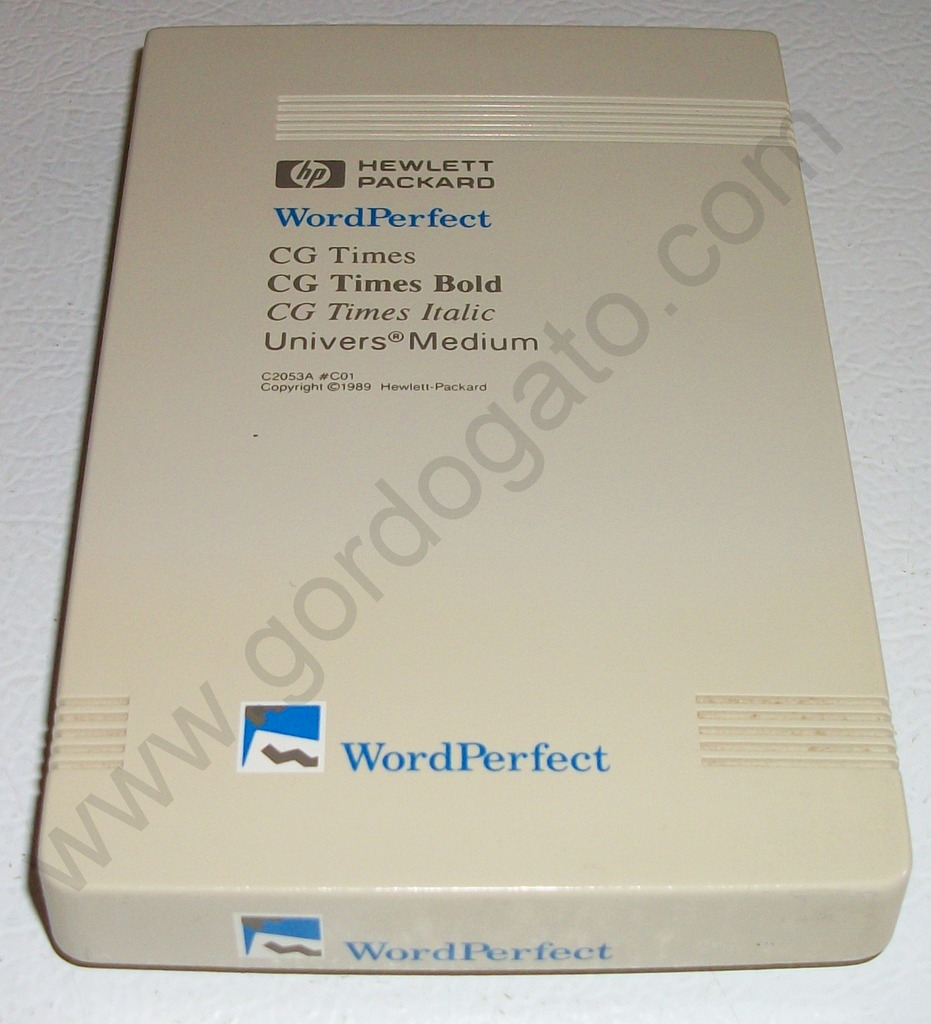 Hewlett Packard WordPerfect Font Cartridge C2053A #C01 (1989)