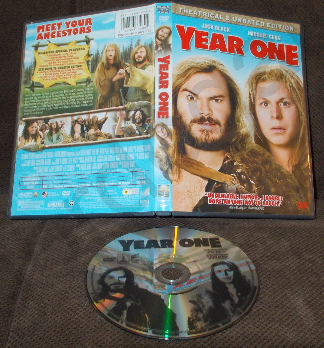 Year One (DVD, 2009, Unrated) Jack Black, Michael Cera