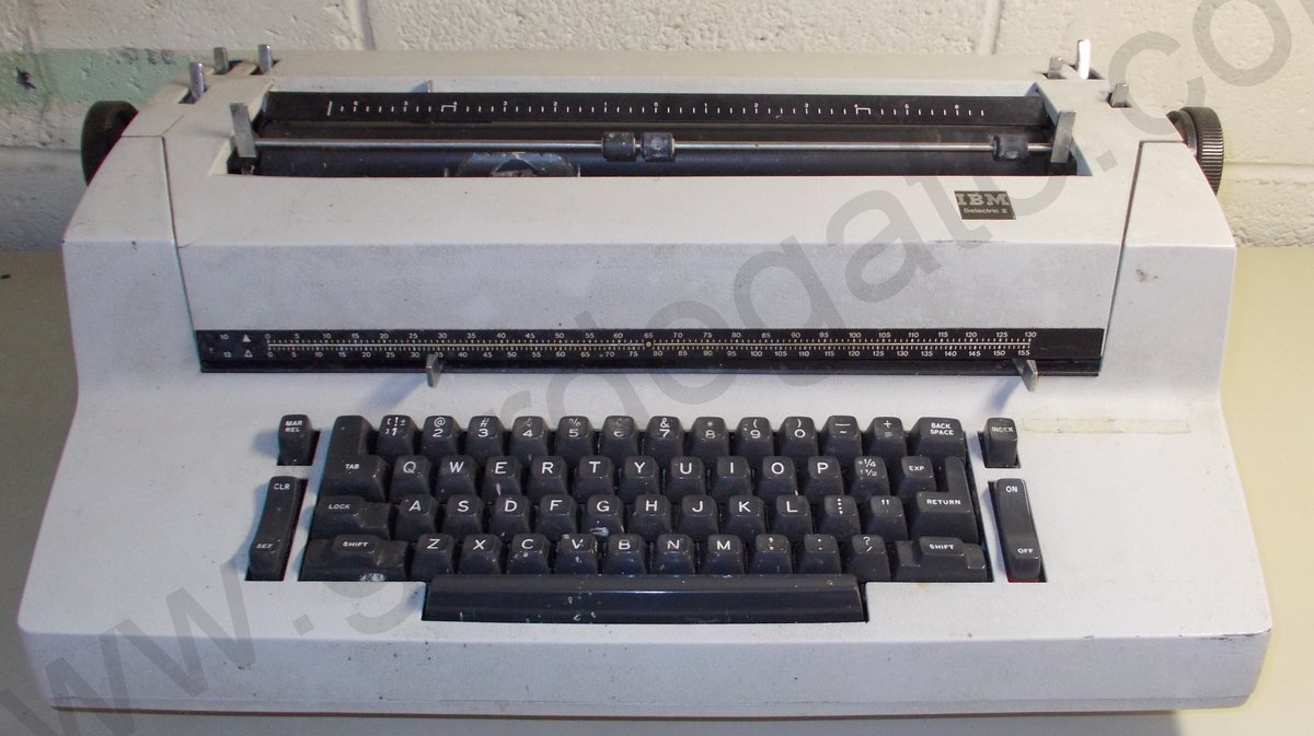 Tan IBM Selectric II 2 Typewriter for Parts / Repair / Refurbish